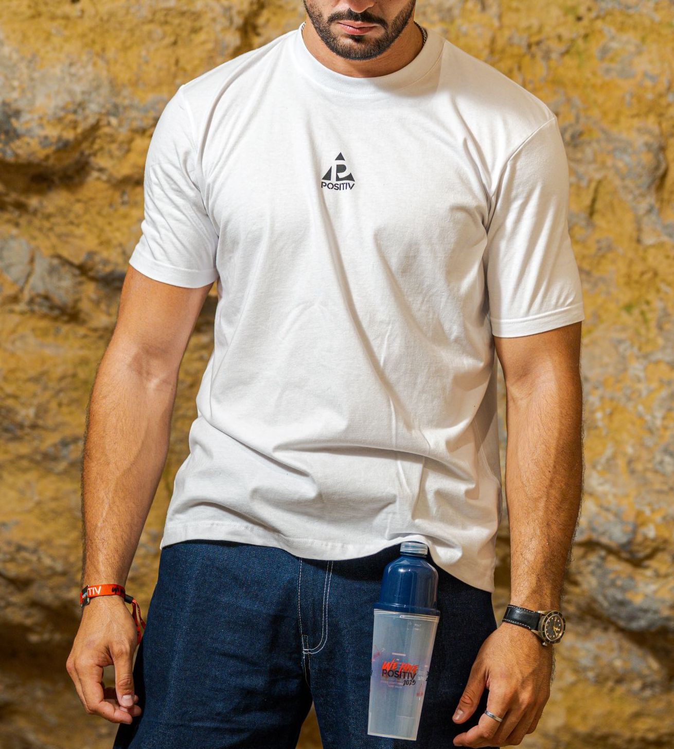 T-shirt “Lineup 2025” – Blanc Pur